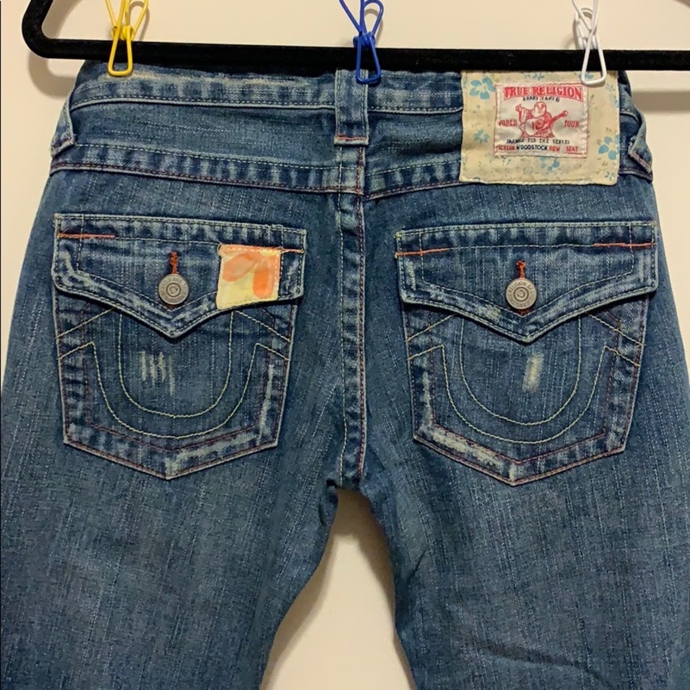 True Religion patch work jeans - Picture 5 of 7